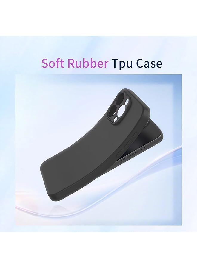 erorex Compatible With Vivo V40 5G Case Liquid Silicone Soft Smooth Touch Vivo V40 Phone Case Silicone Shockproof Thin Cover Black - Image 5