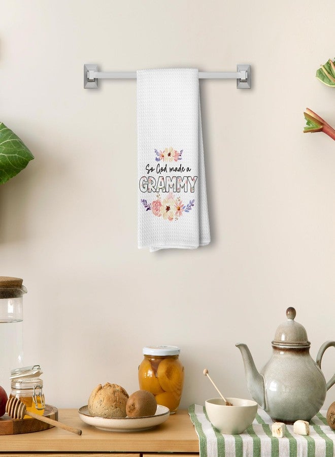 Liosei So God Made A Grammy Decorative Kitchen Towels and Dishcloths, for Grandma, Grammy Gifts Drying Cloth Hand Towels for Grandma Bathroom Kitchen Decor, 16×24Inches - Image 5