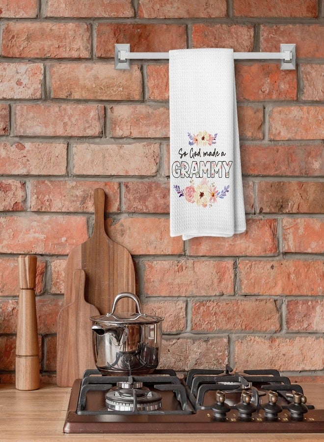 Liosei So God Made A Grammy Decorative Kitchen Towels and Dishcloths, for Grandma, Grammy Gifts Drying Cloth Hand Towels for Grandma Bathroom Kitchen Decor, 16×24Inches - Image 4