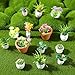 IMIKEYA Miniature Dollhouse Plant Flowers 15pcs Mini Dollhouse Potted Plants Artificial Tiny Plants Fake Greenery Ornament Potted Plant Flower Model Micro Landscape Dollhouse Furniture Decor - Image 4