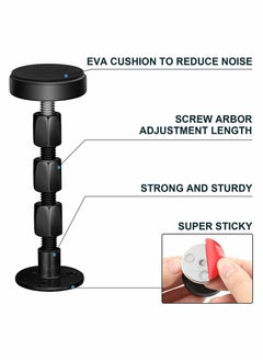 Y&D Black Adjustable Bed Frame Anti-Shake Tool, Headboard Stoppers  - Image 3