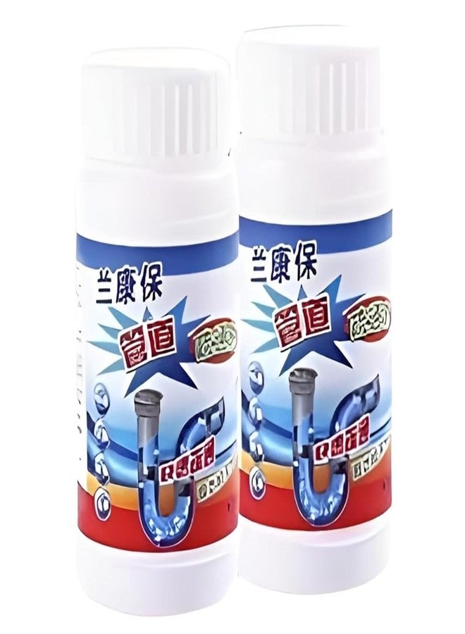 SHOPYSTAR Powerful Sink Cleaner Powder - Removes Drainage Blocks, Hair, and Residue - Ideal for Home, Bathroom, Toilet Pipes - Effective Pipe Cleaning And Unblocker Solution (Pack Of 2) - Image 1