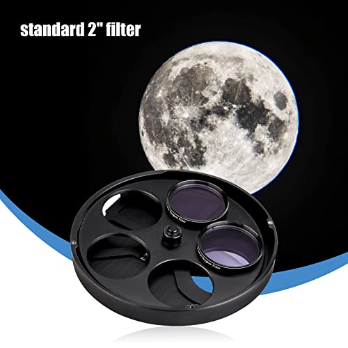 SVBONY SV133 Filter Wheel Multiple 5 Position Filter Wheel for Telescope with 2 inches Eyepiece Adaptor Camera Adaptor and Locking Ring - Image 2