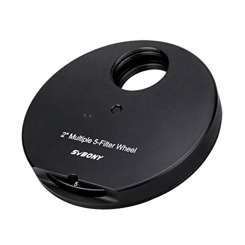 SVBONY SV133 Filter Wheel Multiple 5 Position Filter Wheel for Telescope with 2 inches Eyepiece Adaptor Camera Adaptor and Locking Ring - Image 1