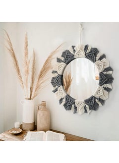 Boho Macrame Round Hanging Mirror Bohemian Wall Décor 38 Cm - pzsku/Z35F85B0FE40B702B68EAZ/45/_/1720522904/3b6a3dbb-06ef-437d-89ea-a0d378ddd73b