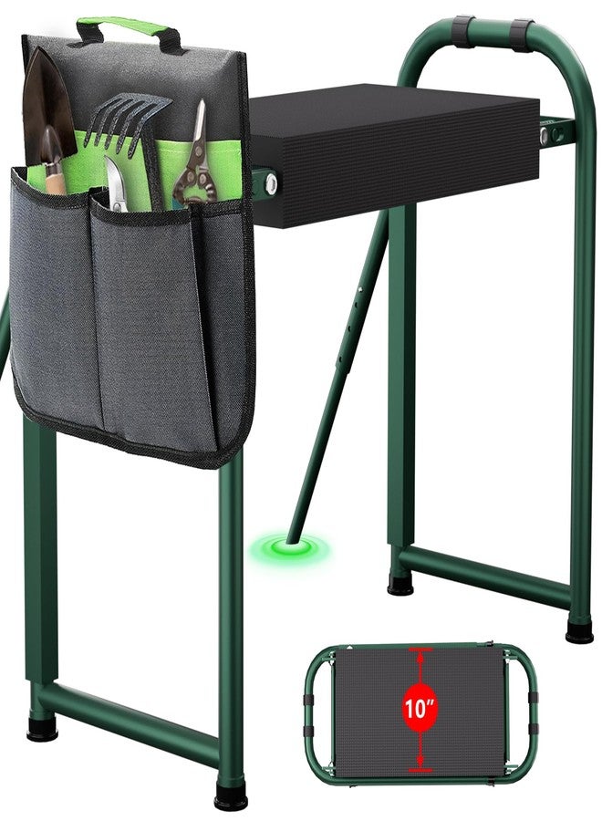 seasky Foldable Garden Kneeling and Seat, Anti-Tipping Garden Bench Widened Thick Soft Kneeling Pad, Heavy Duty Gardening Stool with Tool Bag,Gardening Gift for Women - Image 1