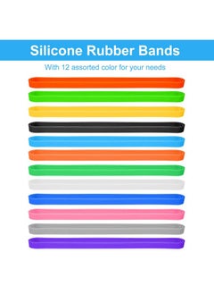 Coopay 60 Pieces Silicone Rubber Bands Colorful Elastic Bands Elastic Rubber Wrapping Bands For Books, Art, Exercise, Crab Traps, Cooking, Wrapping, Heat, Cold, Uv, Chemical Resistant (5.5 Inch)  - Image 2