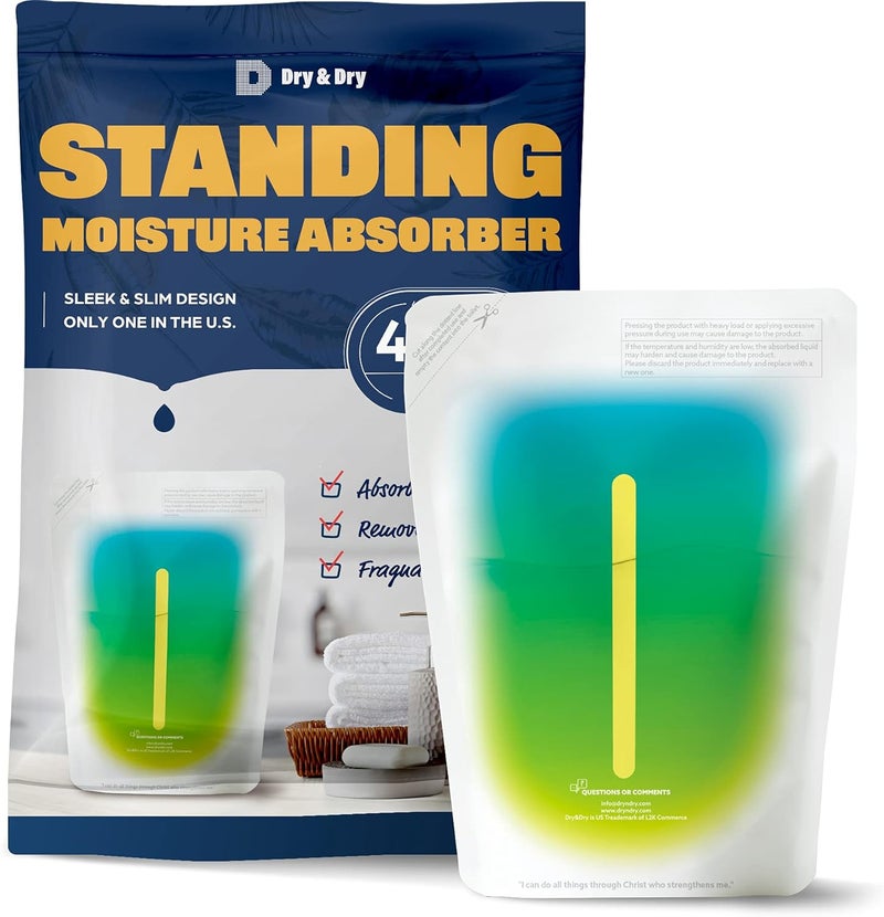 DRYDRY 20 Pack Standing Moisture Absorbers for Basements, Closets, Bathrooms & Laundry Rooms - Image 1