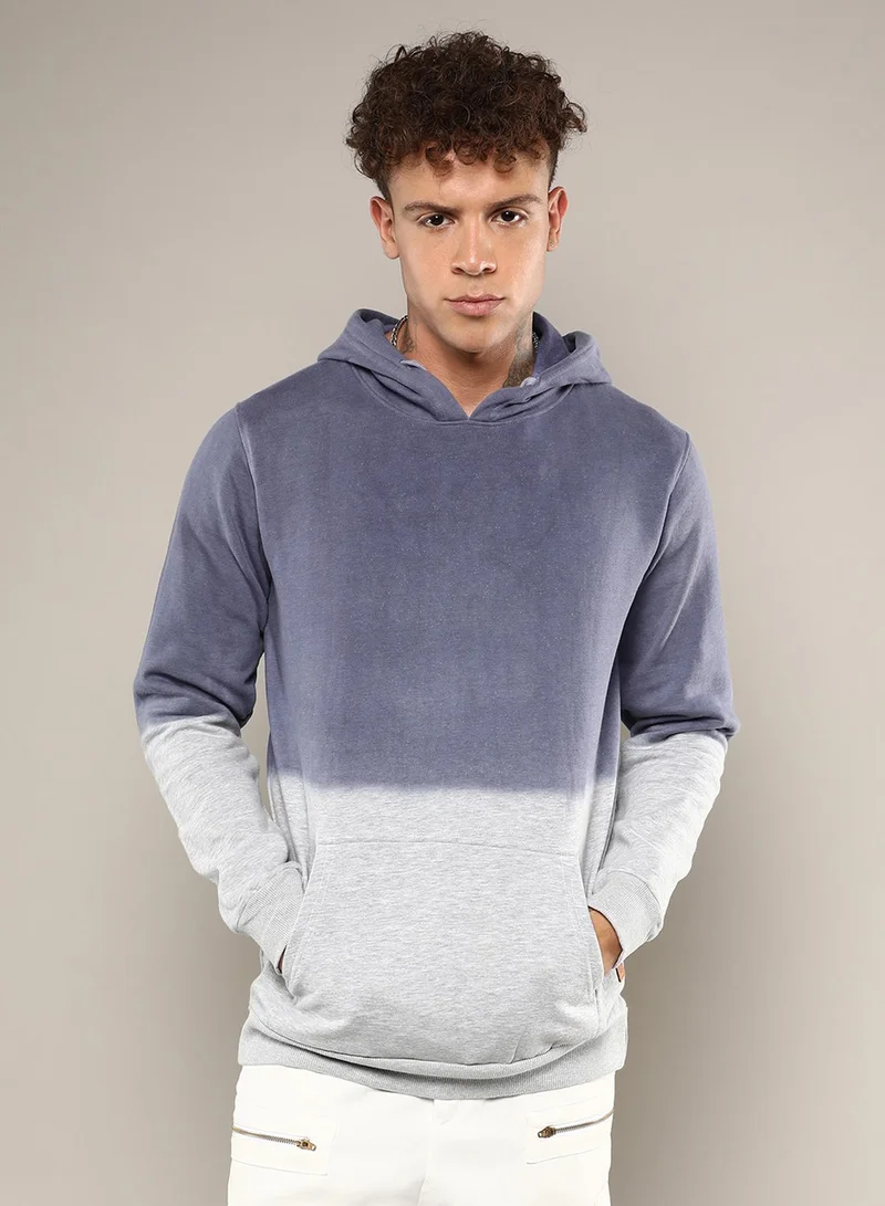 كامبوس سوترا هودي رجالي بألوان أزرق فولاذي ورمادي غائم متدرجة