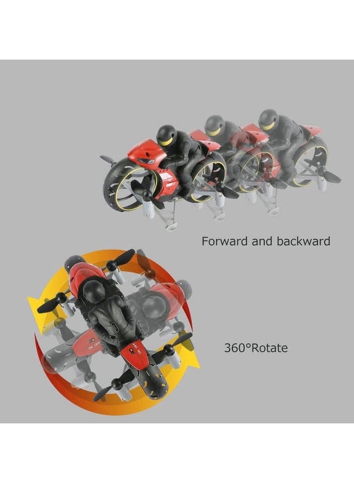 Remote Control Motorcycle Toy – 2.4GHz Electric Mini Flying Motorbike with Light-Up Wheels, 360° Rotating Drift Stunt, Land & Air RC Motorcycle for Kids, Rechargeable Stunt Bike - Image 5