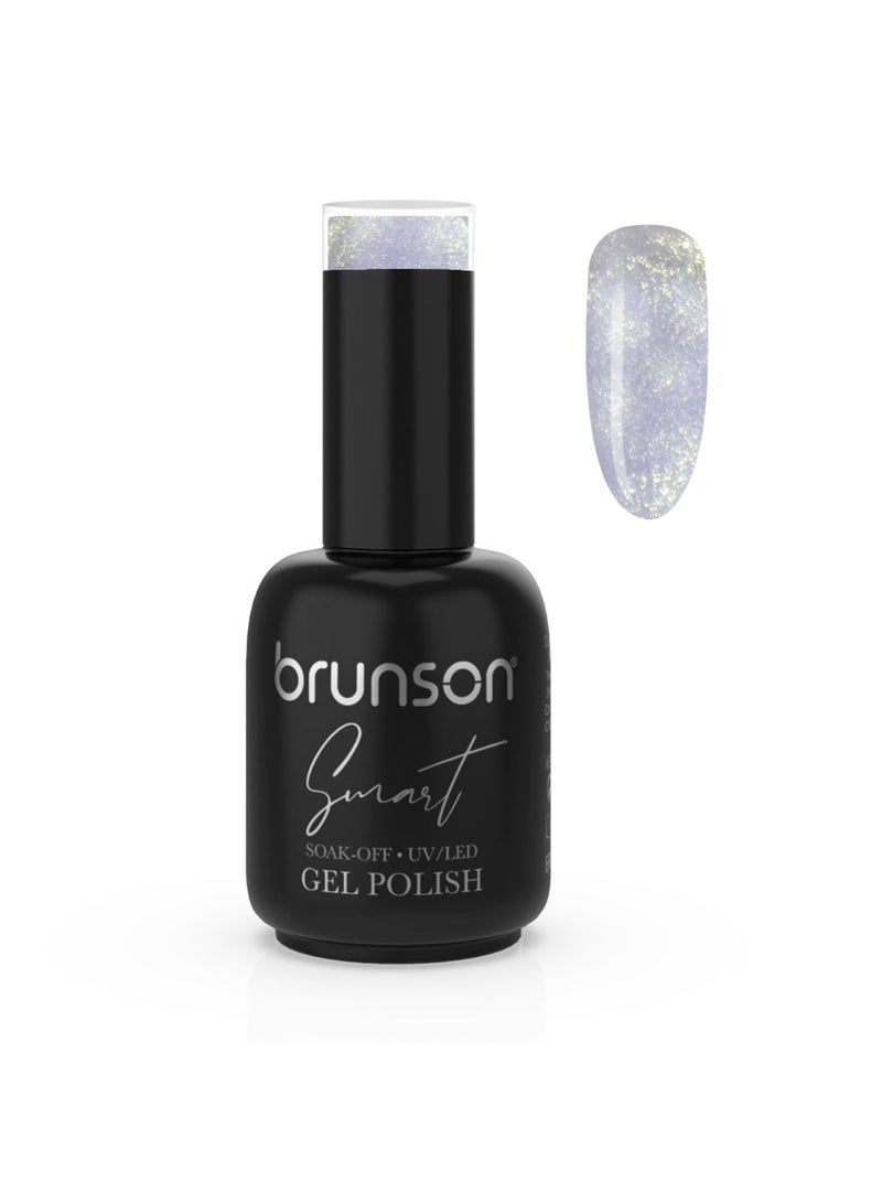 brunson Gel Polish, 15ml Smart Gel Nails Glossy Shine Finish Long Lasting Soak off UV Gel Nal Polish for Nail Art French Manicure Pedicure Salon Quality Chip Resistant Gel Nail Extensions UV Gel Nail Paint
