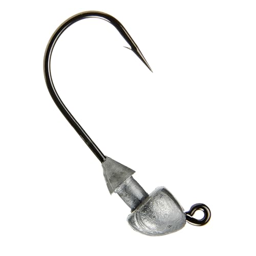 Strike King (SSH14-U) Squadron Swimbait Head Fishing Lure, 999 - Nude, 1/4 oz, Wide-Gap Black Nickel Hook - Image 3