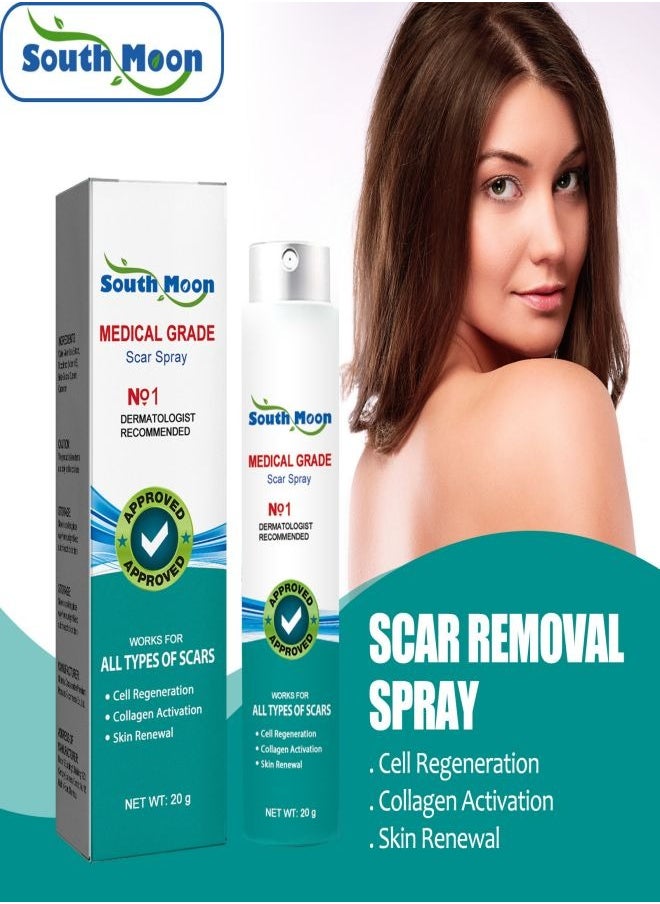 SOUTH MOON - Medical Grade Scar Spray for Reduce Scars and Smooth Skin - Image 1