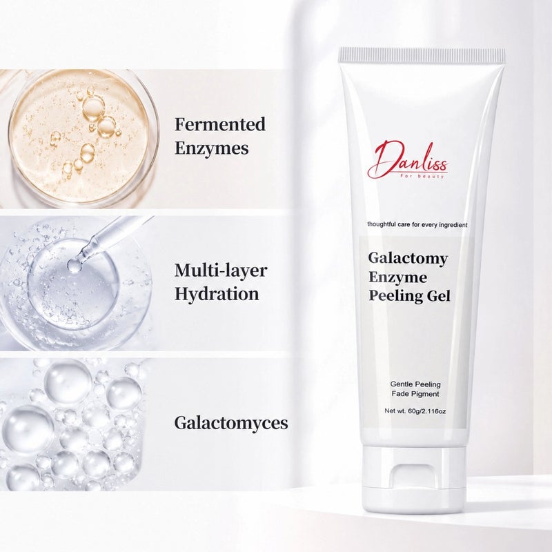 Danliss Lactobionic Acid Enzyme Gentle Exfoliating Gel 60g - Gentle Exfoliation and Brightening, Portable Tube - Image 3