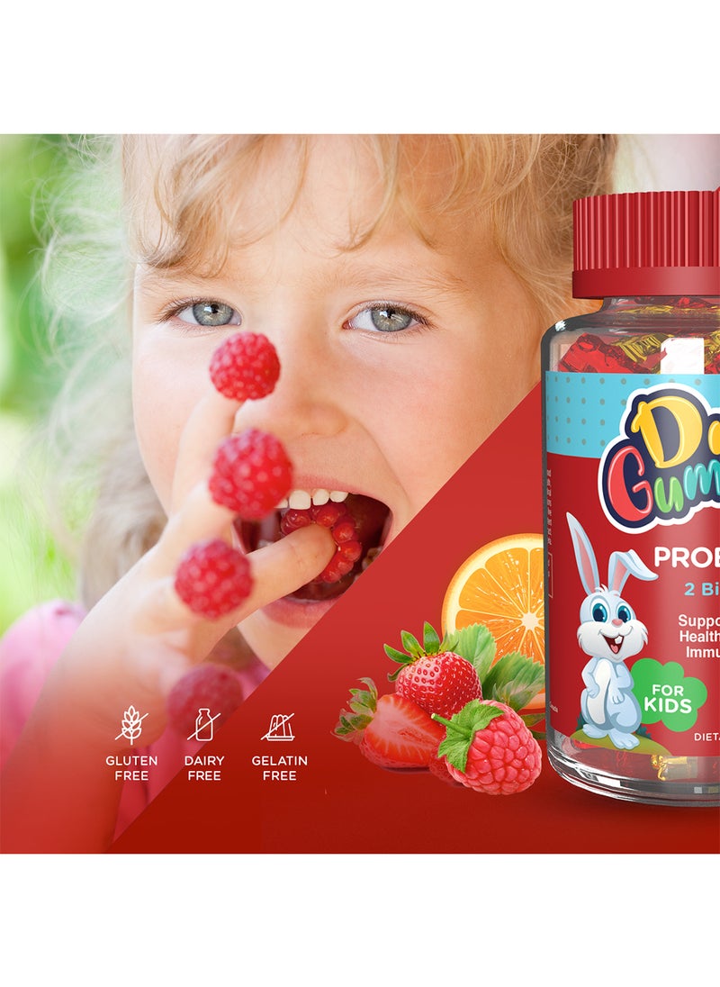 Dr. Gummies Kids Probiotic Gummies With 2 Billion CFU For Digestive Support, 60’s  - Image 5