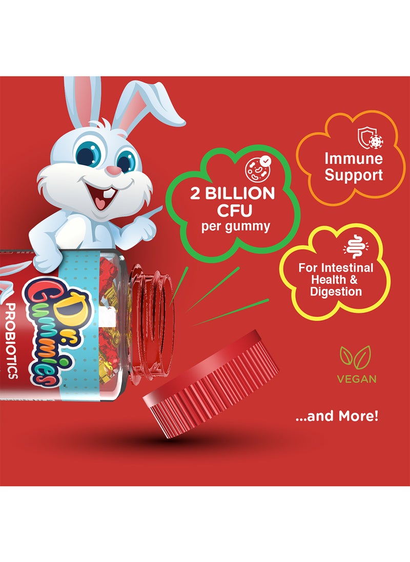 Dr. Gummies Kids Probiotic Gummies With 2 Billion CFU For Digestive Support, 60’s  - Image 4