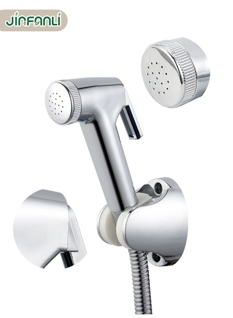JINFANLI Toilet bidet sprayer with adjustable pressure spray head with 1.5m leakproof stainless steel bidet hose, Muslim shower bidet spray set - Image 5