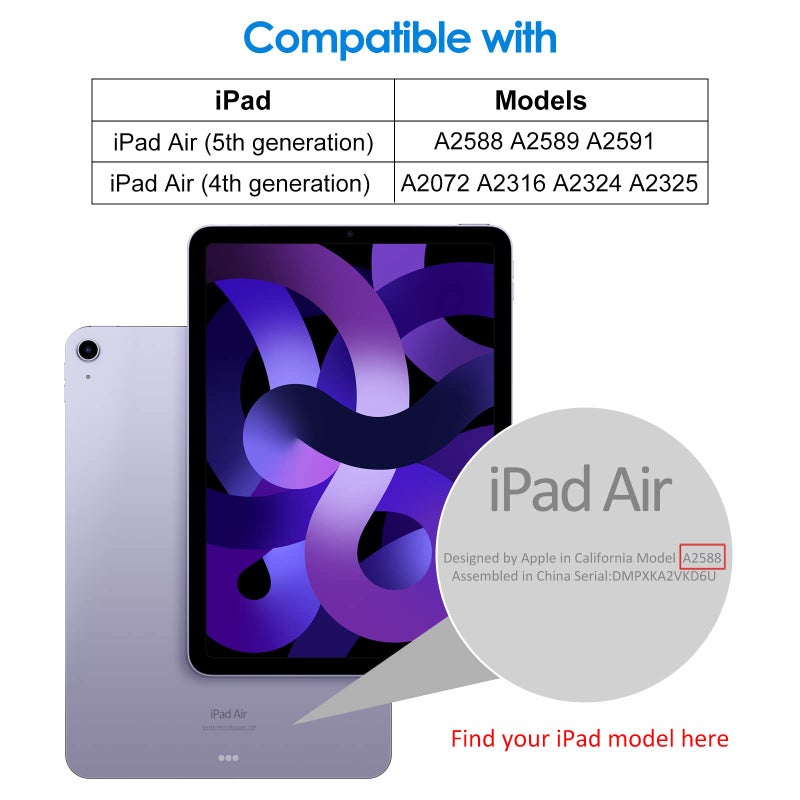 جي تيك واقي شاشة لجهاز Ipad Air 5 و4 10.9 بوصة من الزجاج المقسى - Image 2