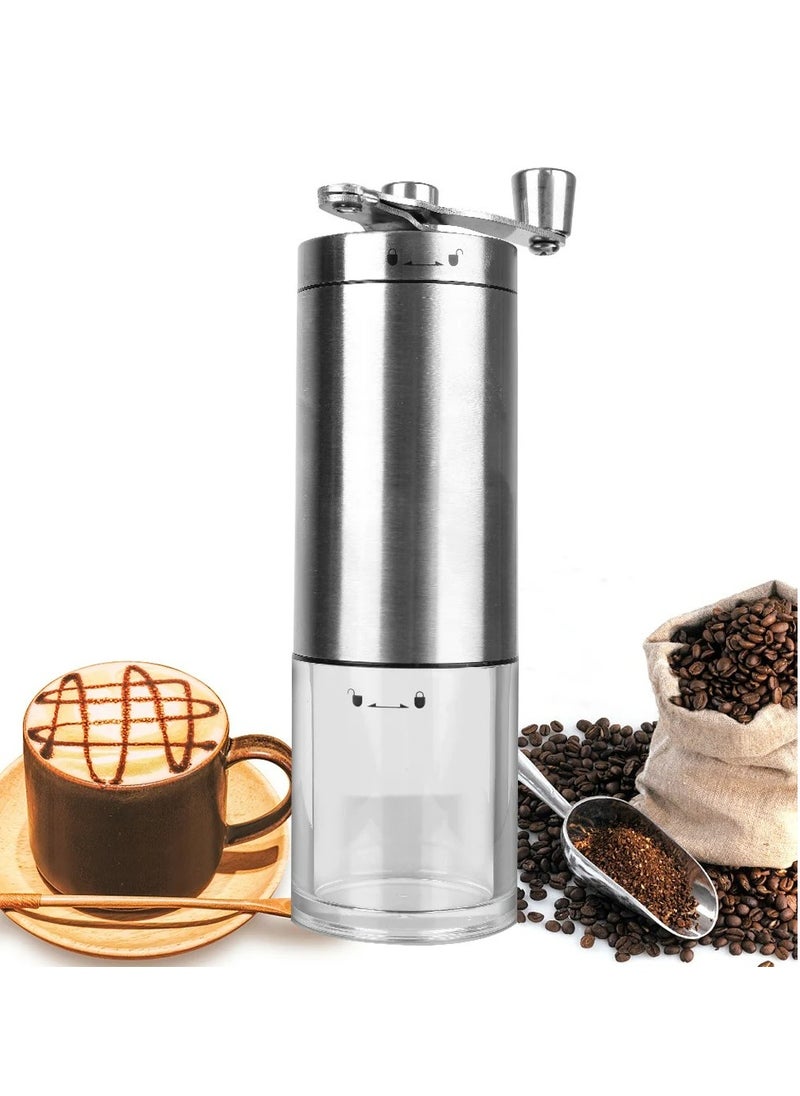 SMART CLOUDS Manual Coffee Grinder Portable Hand Coffee Grinder with Adjustable Setting Stainless Steel Coffee Mill for Drip Coffee  - Image 2
