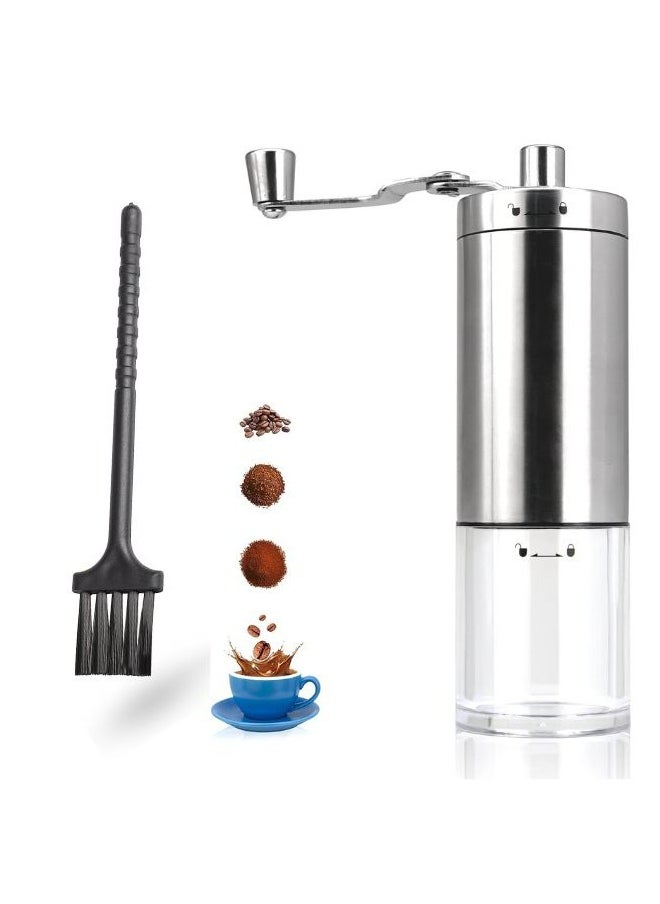 SMART CLOUDS Manual Coffee Grinder Portable Hand Coffee Grinder with Adjustable Setting Stainless Steel Coffee Mill for Drip Coffee  - Image 1