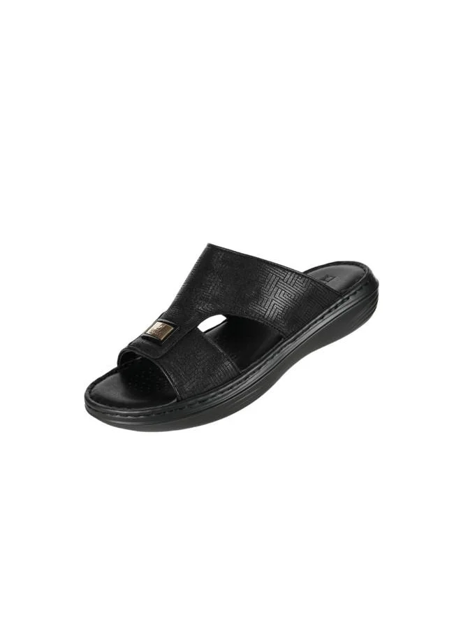 barjeel uno 008-3606 Barjeel Uno Mens Arabic Sandals 21410-61 Black