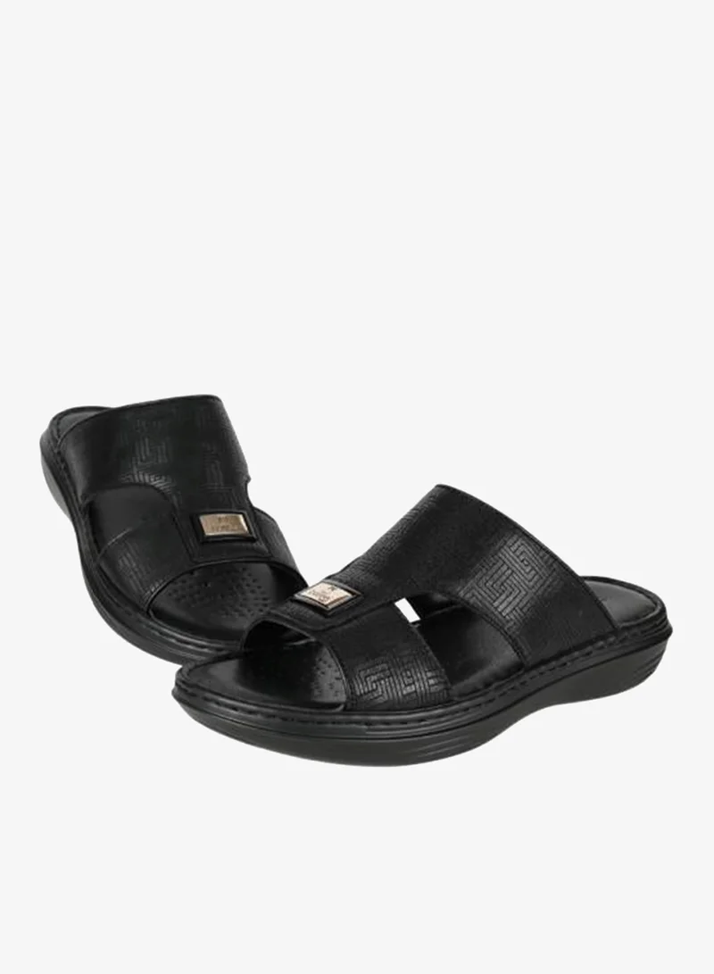 barjeel uno 008-3606 Barjeel Uno Mens Arabic Sandals 21410-61 Black