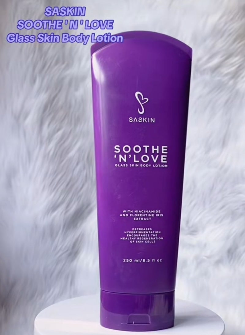 SASKIN SOOTHE 'N' LOVE GLASS SKIN BODY Lotion 250ml - Image 2