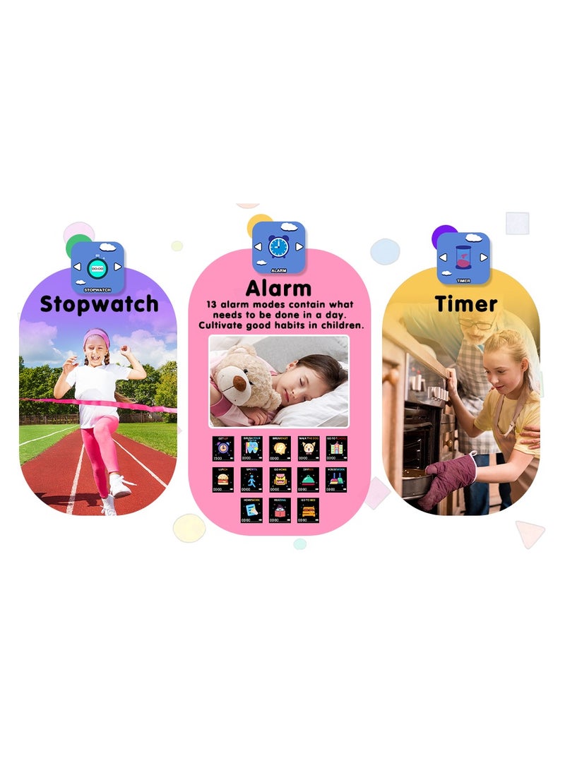 Children's Smart Watch 32 Games, Watch Child Boy Girl HD Camera Music Video Pedometer AudioBook Alarm Clock Smart Watch Children Birthday Gifts for Girls and Boys 3-12 Ys - Image 3