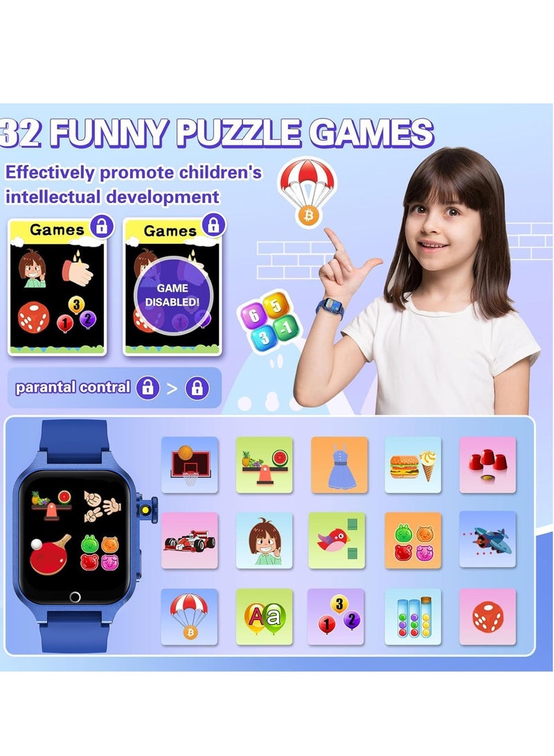 Children's Smart Watch 32 Games, Watch Child Boy Girl HD Camera Music Video Pedometer AudioBook Alarm Clock Smart Watch Children Birthday Gifts for Girls and Boys 3-12 Ys - Image 5