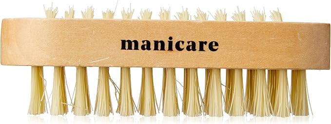 Manicare Plastic Nail Brush Hygienic Hand Fingertip Nail Cleaning Brush Scrubbing Brush To Clean Under Nail Dirt Grime And Grease Firm Strong Bristles Fingernails Toenails Home Garden Salon - Image 1