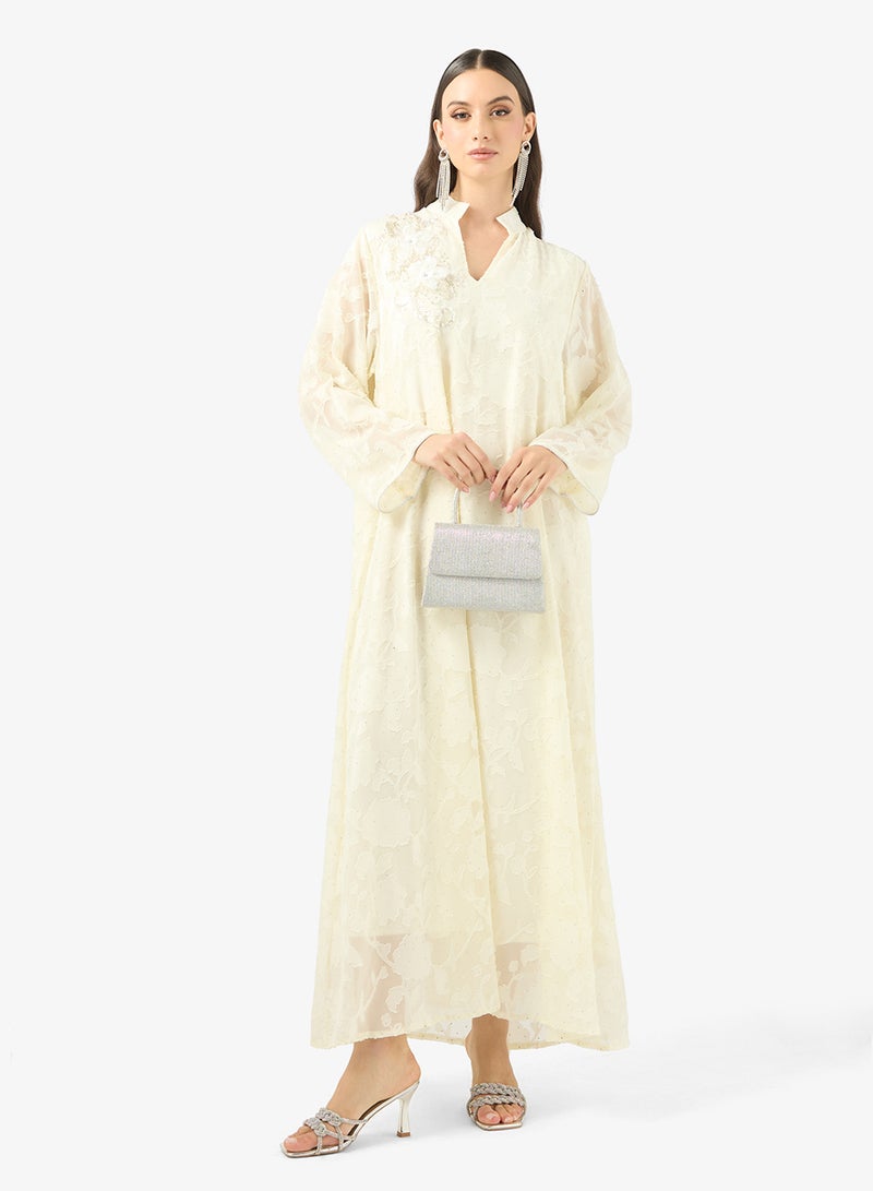 Khizana Embroidered Jalabiya - Image 4