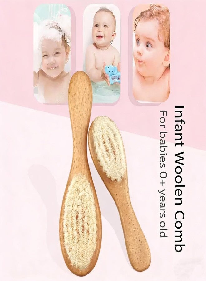 Duruan Baby Hair Brush with Wooden Handle, for Newborns & Toddlers-Natural Soft Goat Bristles-Ideal-Perfect Baby Registry Gift - Image 5