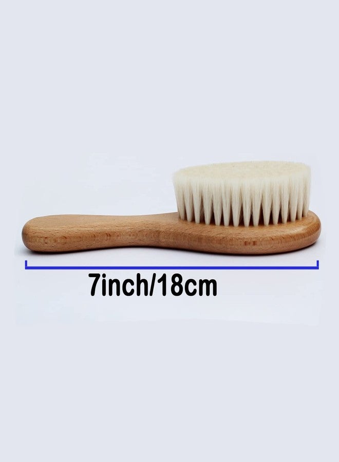 Duruan Baby Hair Brush with Wooden Handle, for Newborns & Toddlers-Natural Soft Goat Bristles-Ideal-Perfect Baby Registry Gift - Image 3