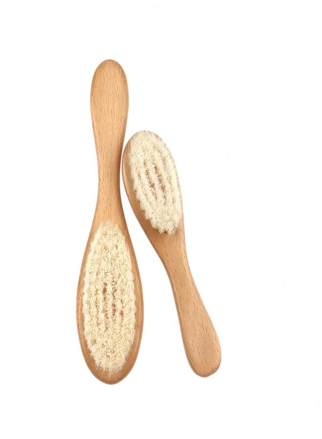 Duruan Baby Hair Brush with Wooden Handle, for Newborns & Toddlers-Natural Soft Goat Bristles-Ideal-Perfect Baby Registry Gift - Image 2