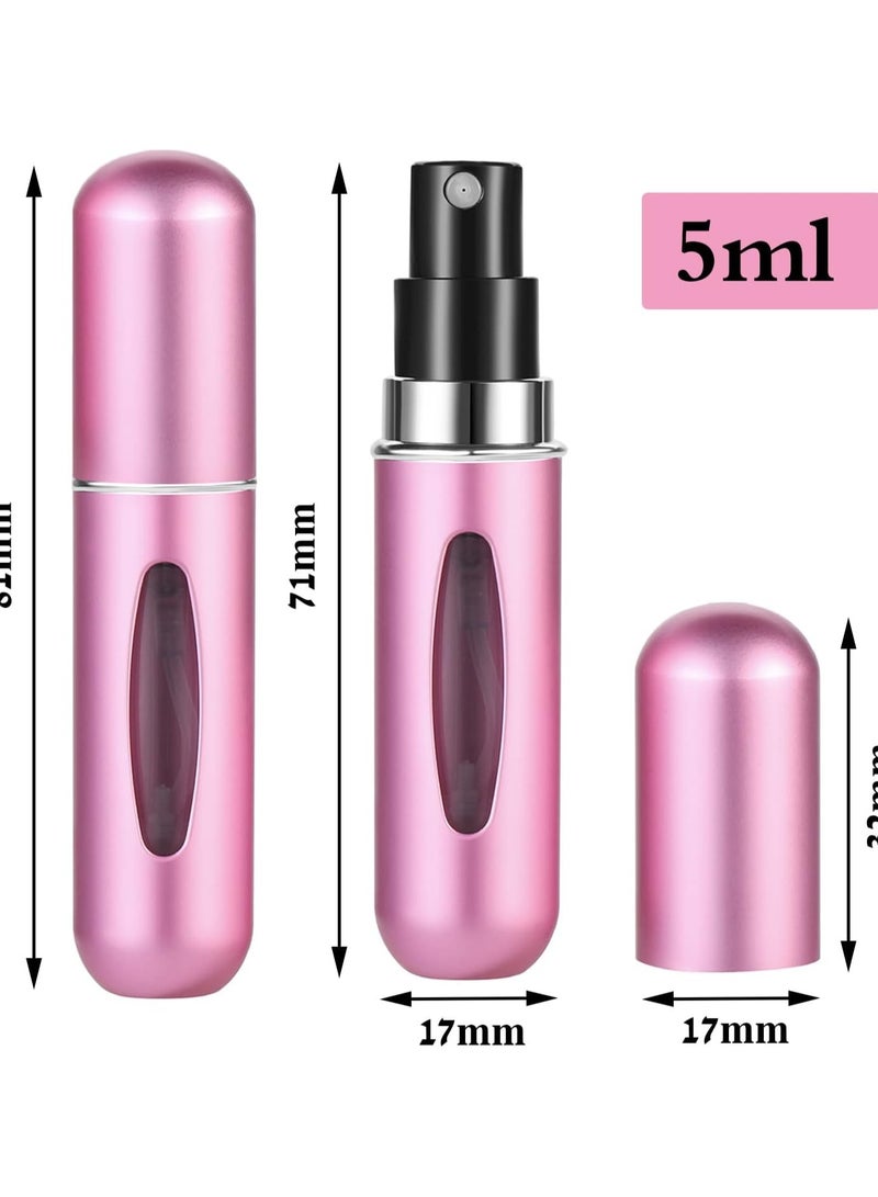 Perfume Atomiser Refillable 5 Pcs Travel Bottle Mini ML Atomizer Spray Portable Empty Fragrance Container for Aftershave Holiday and Night Out - Image 2