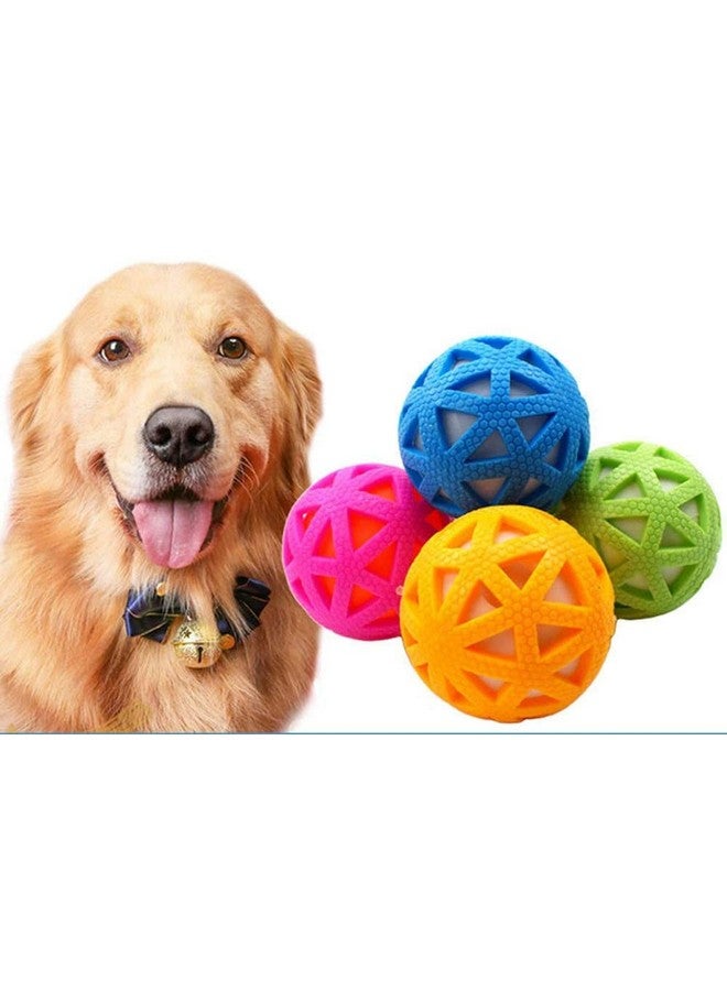 بت مجموعة من 3 كرات تفاعلية تصدر أصواتًا مزعجة للكلاب/الجراء - صغيرة - متعددة الألوان - Image 3