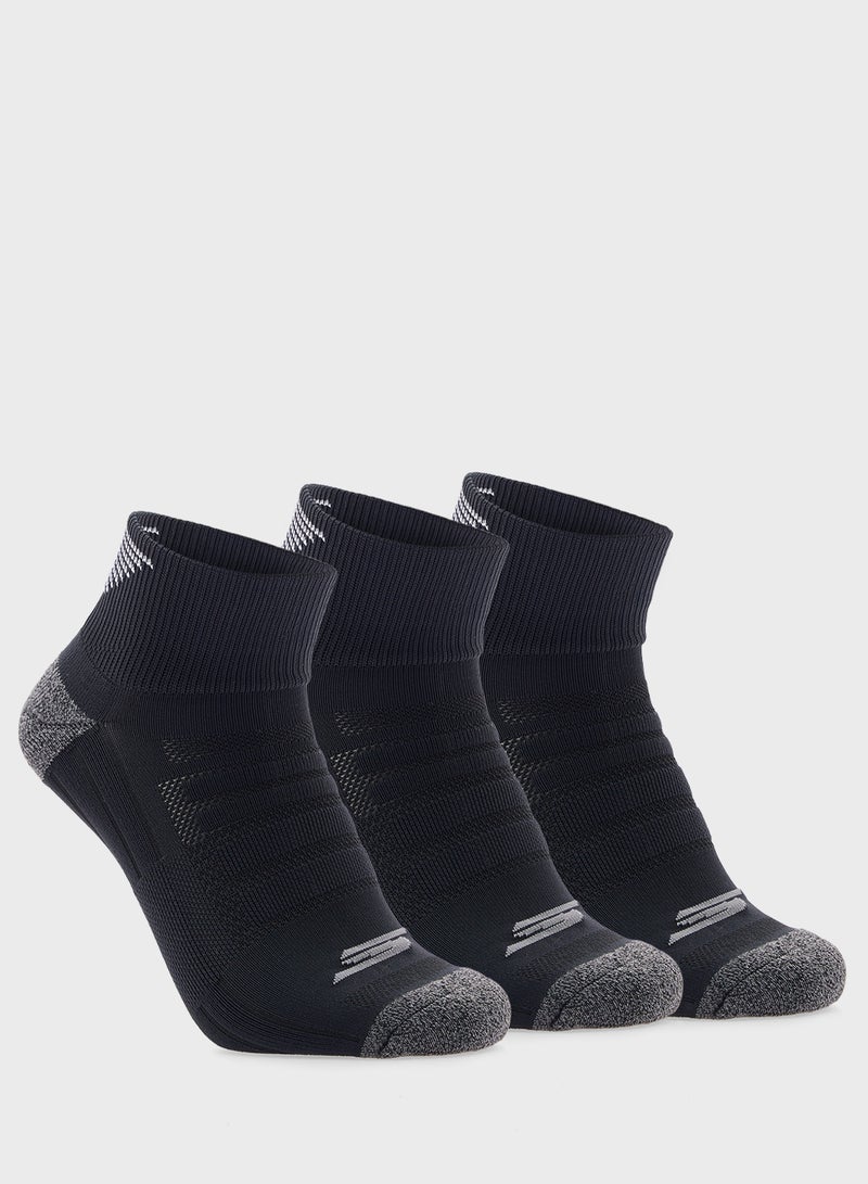 SKECHERS 3 Pack Terry Qtr Crew Socks - Image 1