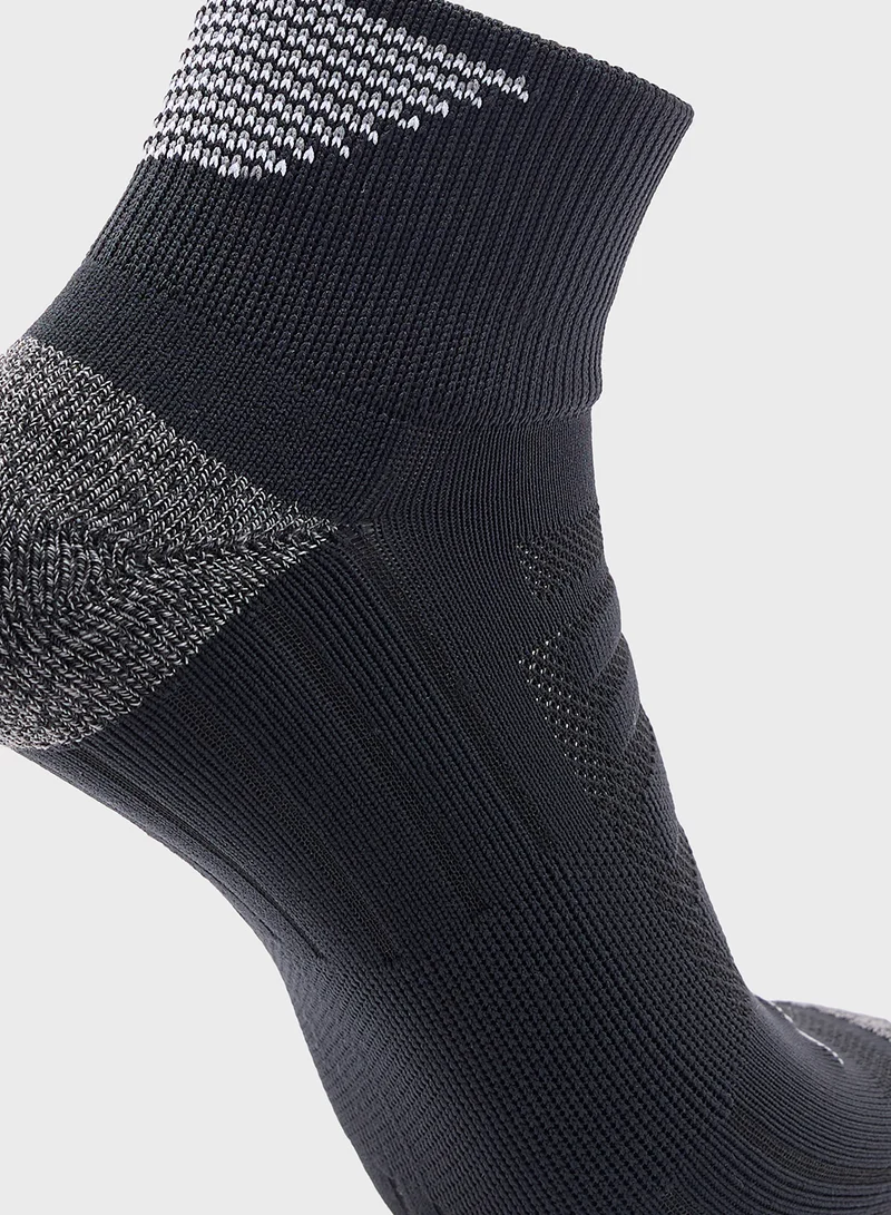 سكيتشرز 3 Pack Terry Qtr Crew Socks