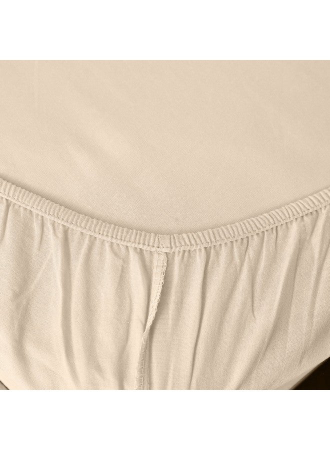 Home Box Ballina Solid Cotton Queen Fitted Sheet 200 x 33 x 150 cm  - Image 3