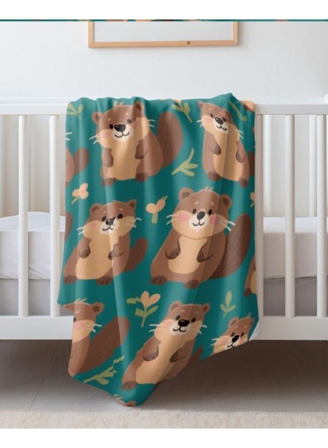 عام بطانية رقيقة من الفانيلا الكرتونية للأطفال أو الطلاب (دافئة ومريحة ومناسبة للنوم والألعاب) 100 سم * 150 سم - Image 4