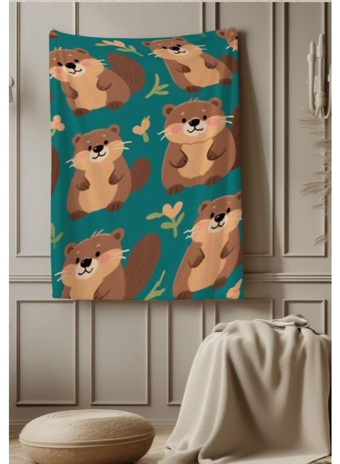 عام بطانية رقيقة من الفانيلا الكرتونية للأطفال أو الطلاب (دافئة ومريحة ومناسبة للنوم والألعاب) 100 سم * 150 سم - Image 3