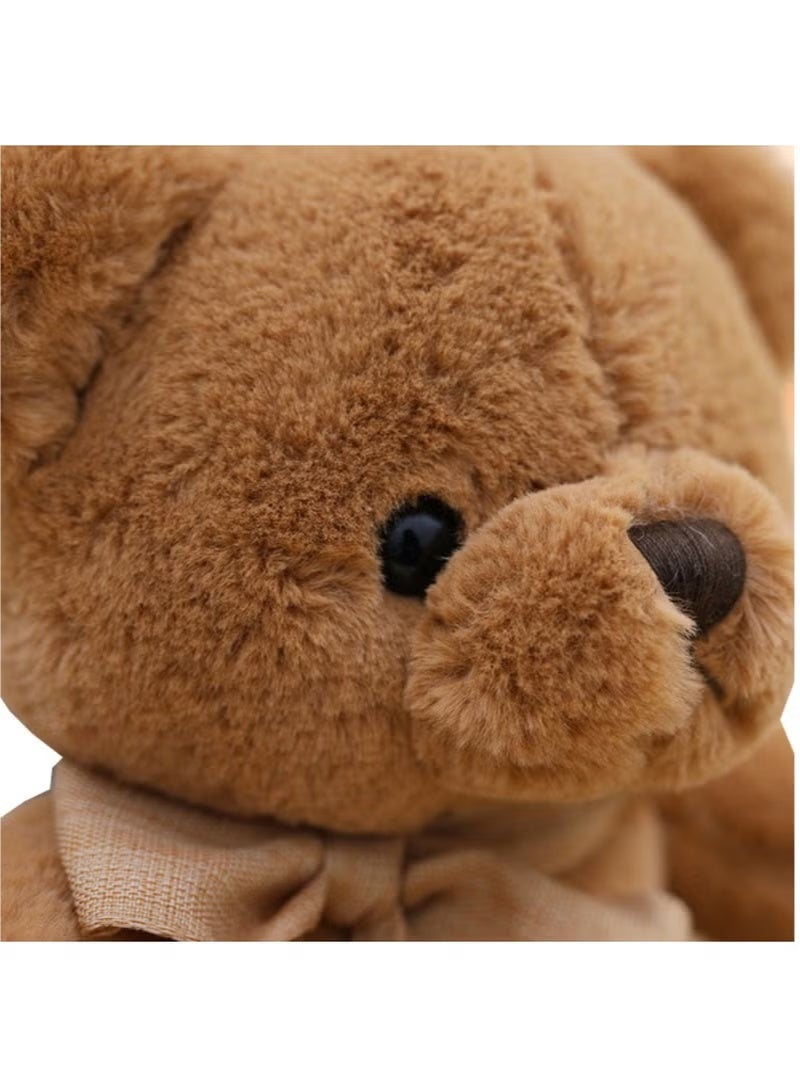 KHAJUL 22 Cm Teddy Bear Plush Toy Cute Stuffed Animal Ideal Gift For Kids Brown - Image 4