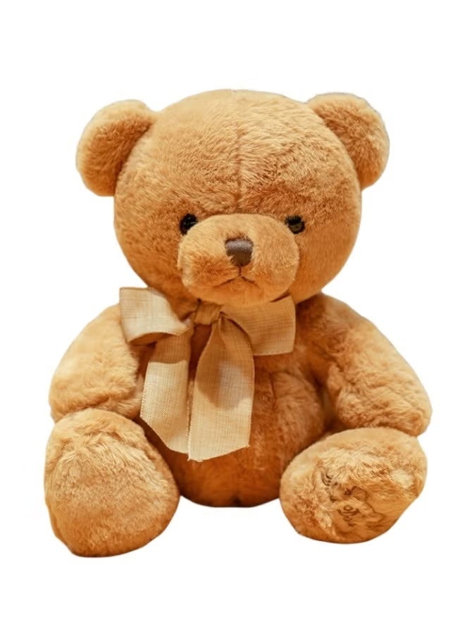 KHAJUL 22 Cm Teddy Bear Plush Toy Cute Stuffed Animal Ideal Gift For Kids Brown - Image 3