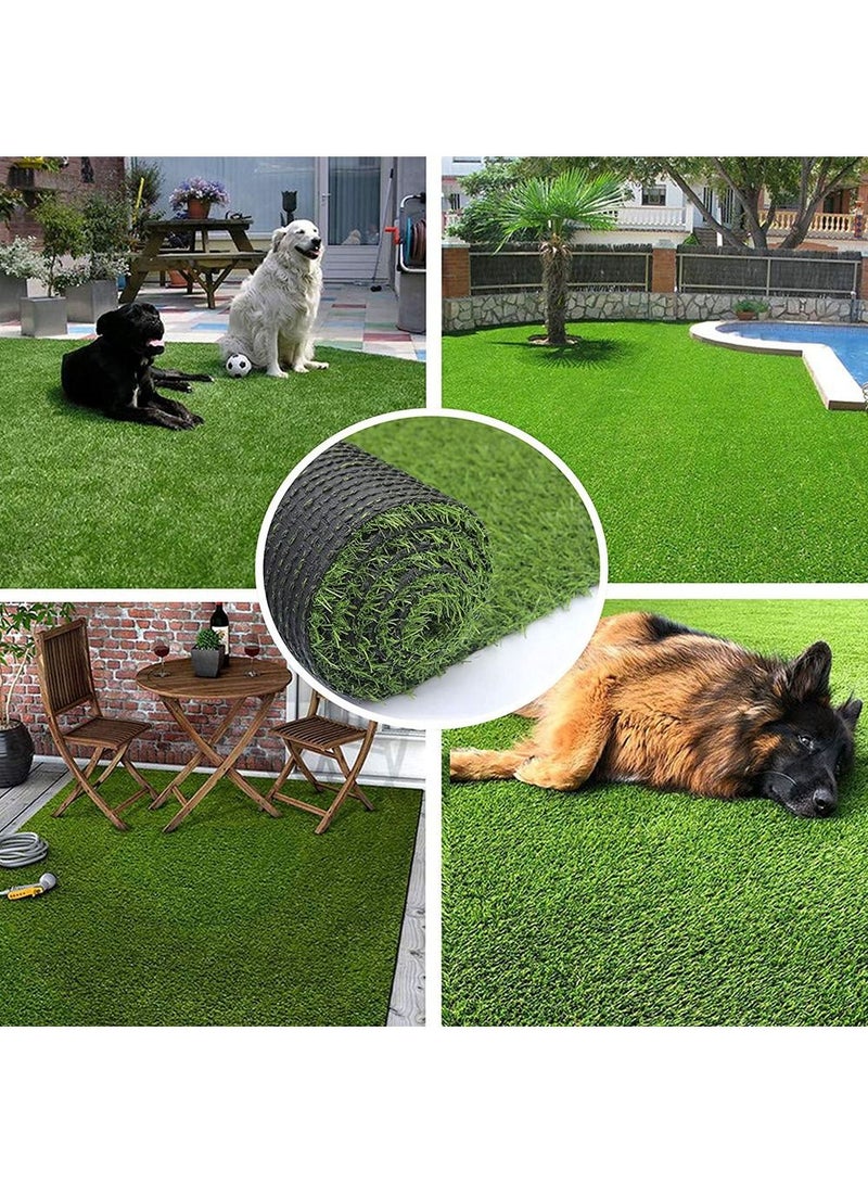 Artificial Fake Grass Carpet Turf For Garden 2x2m - Image 3