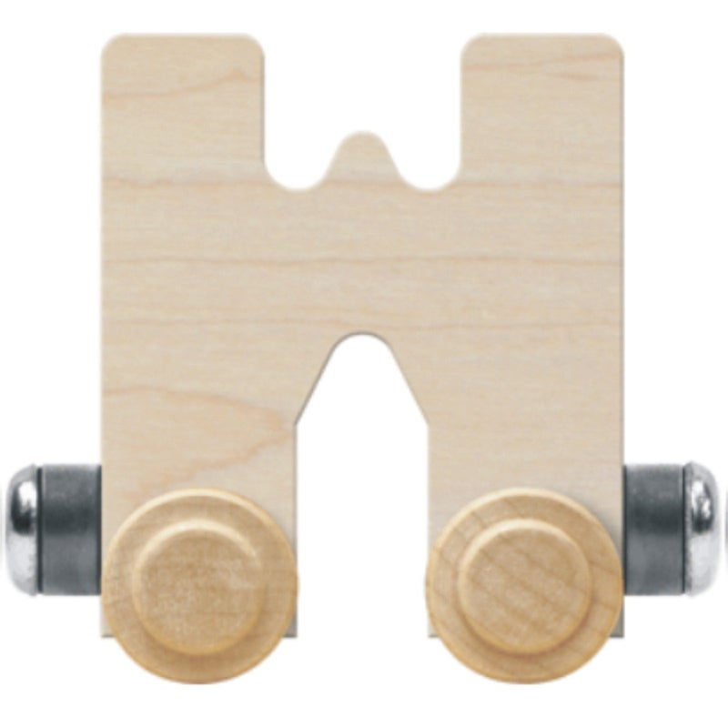 Maple Landmark NameTrain Unfinished Letter Car W - Made in USA - Image 1