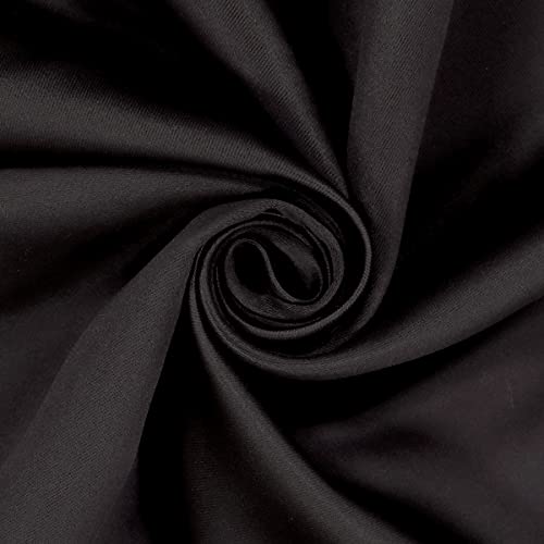 ECLIPSE Blackout Curtains for Bedroom-Darrell 37" x 63" Insulated Darkening Single Panel Rod Pocket Window Treatment Living Room, Black - Image 5