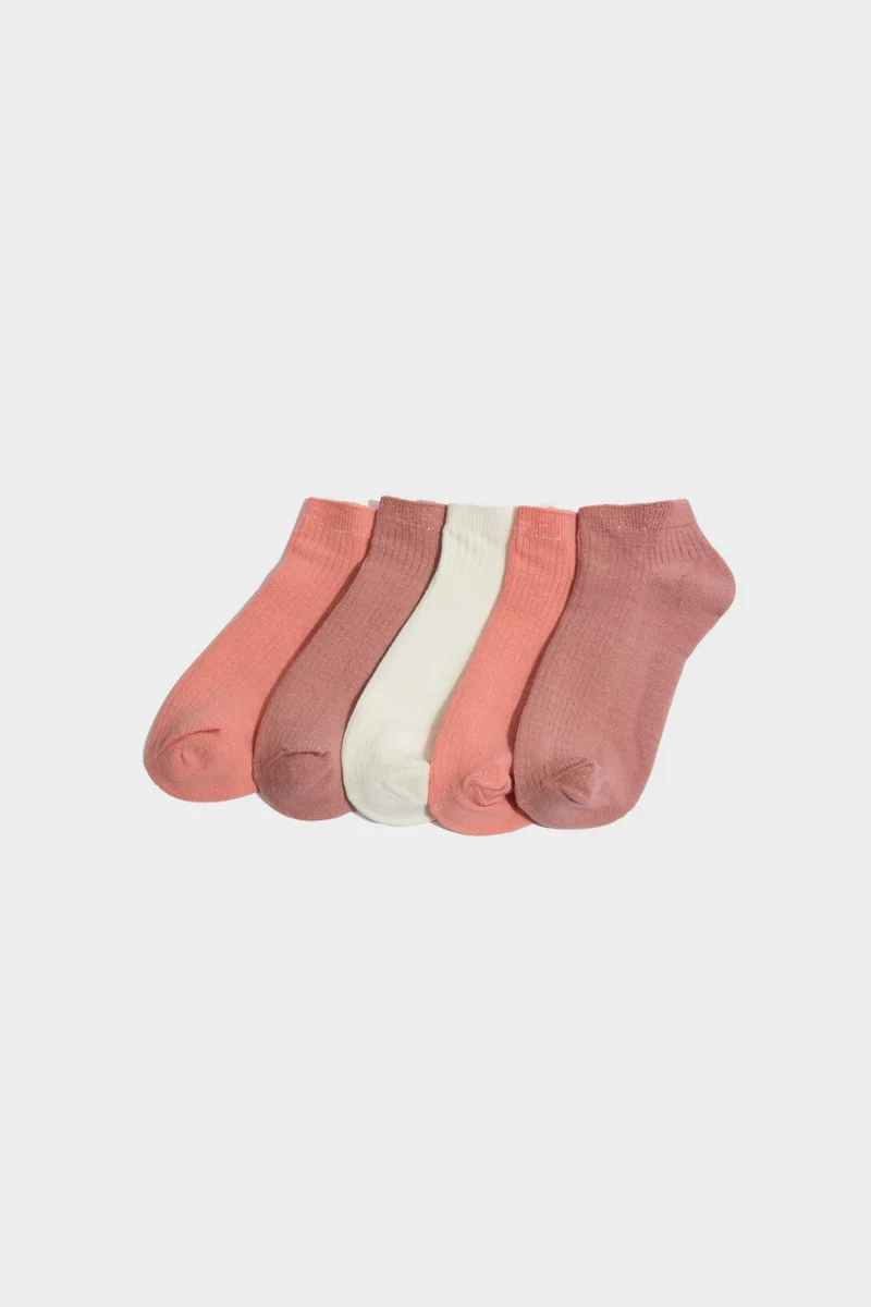 ديفاكتو Girl 5 Piece Cotton Short Socks