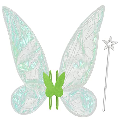 quescu Fairy Wings for AdultsButterfly Wings for GirlsAngel WingsFairy Costume for Women Halloween Dress Up Party Favor - Image 1