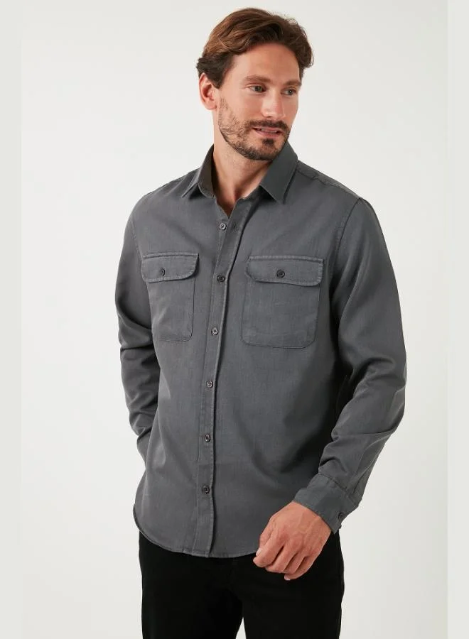 Buratti Cotton Double Pocket Regular Fit Shirt Men's SHIRT CF25W128858