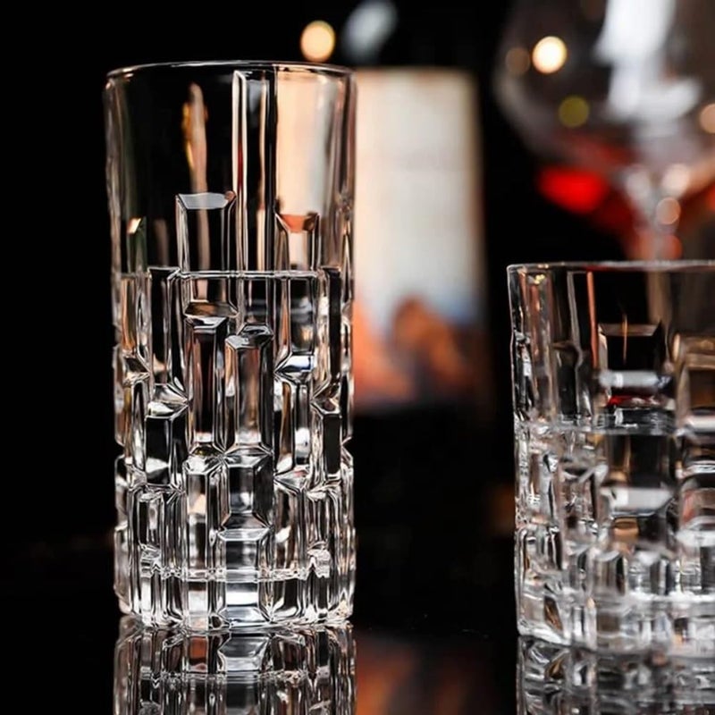 RCR Cristalleria Italiana ETNA Long Drink Crystal Water Juice Glass Tumbler, Set of 6 (340 ml,Italy Made) - Image 2